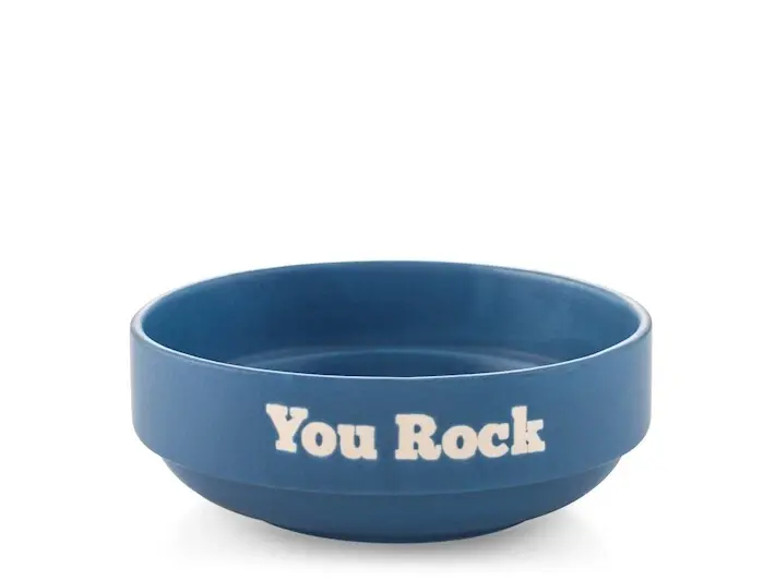 Coppetta in Ceramica blue 13 cm - Scritta "You rock"H&H