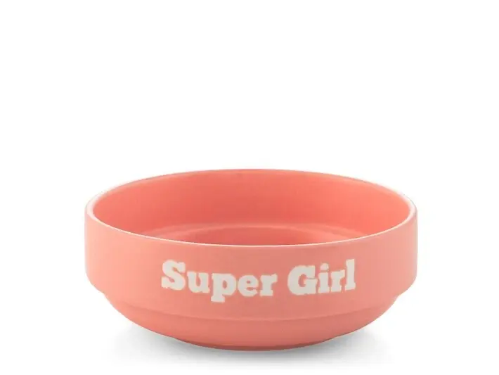 Coppetta in Ceramica rosa 13 cm - Scritta "Super girl"H&H