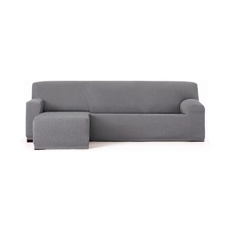 Copridivano Troya elastico penisola sinistra grigio bracciolo corto 250/310