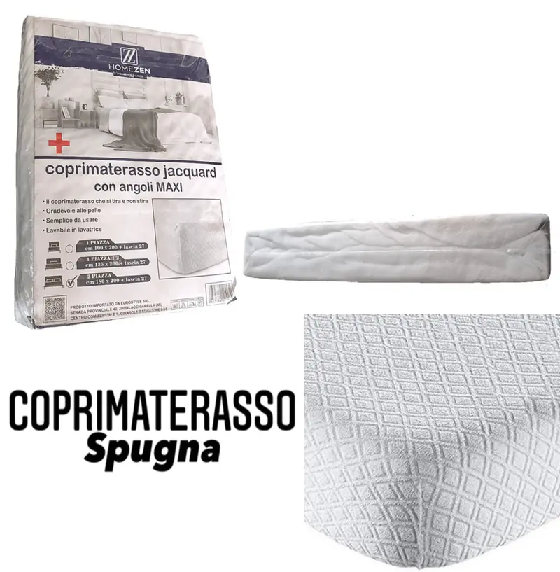 Coprimaterasso Con Angoli In Spugna Elasticizzata