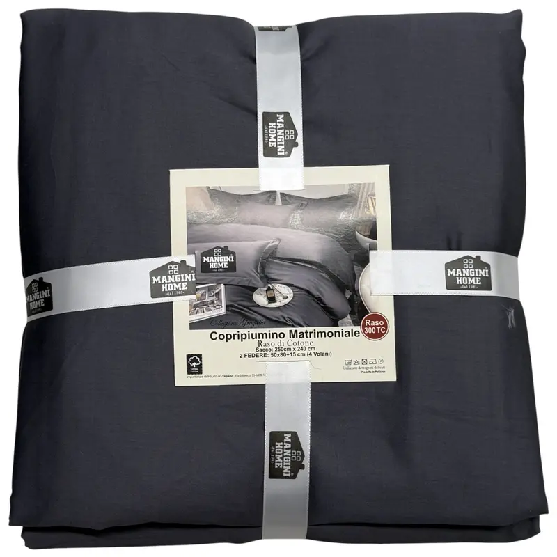 Copripiumino matrimoniale - Grigio scuro