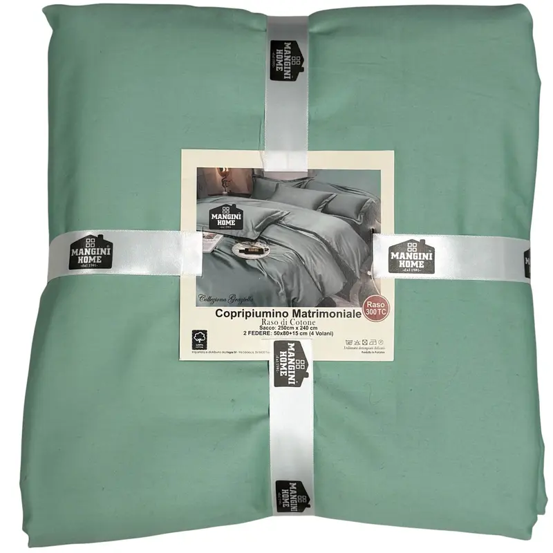 Copripiumino matrimoniale - Verde Acqua