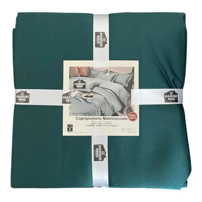 Copripiumino matrimoniale - Verde scuro