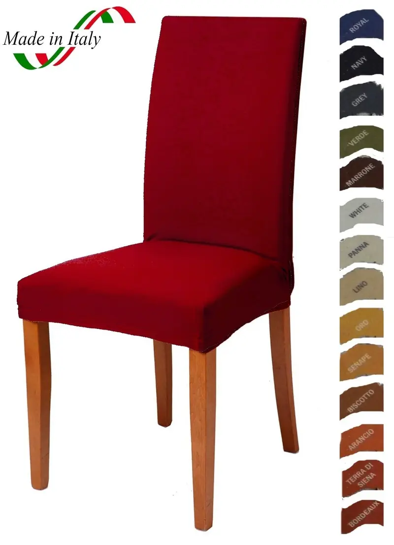 Coprisedia Copri Sedia Vestisedia copertura seggiola elasticizzato tinta unita