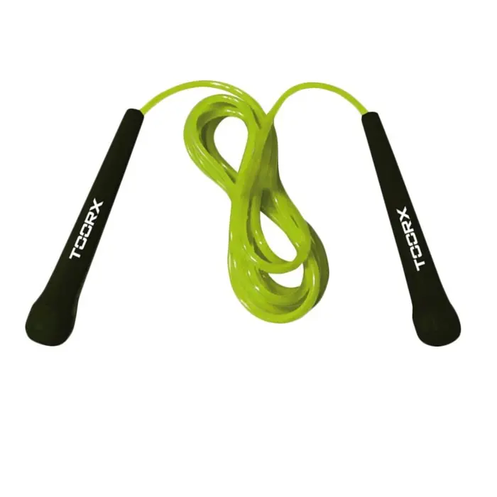 Corda da Salto Veloce Toorx in PVC Verde Lime-Nero