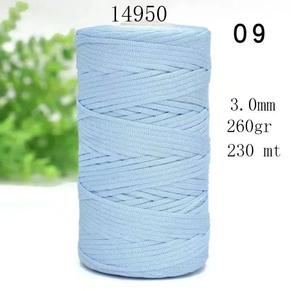 Cordino Piatto in Polipropilene 3.0mm per Uncinetto (260g / 230mt)