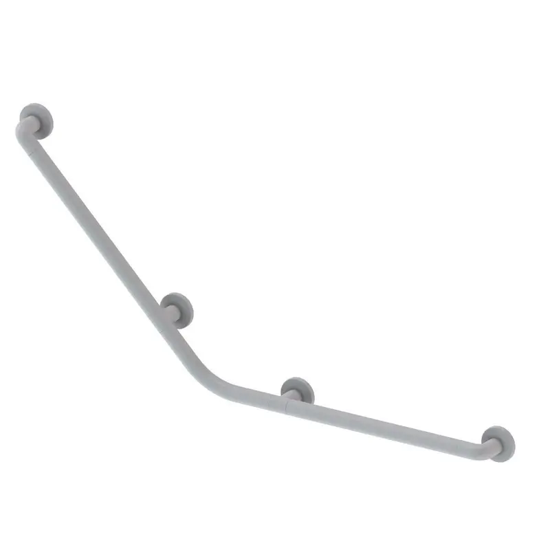 Corrimano angolare di sicurezza 113x55 cm. per disabili colore bianco