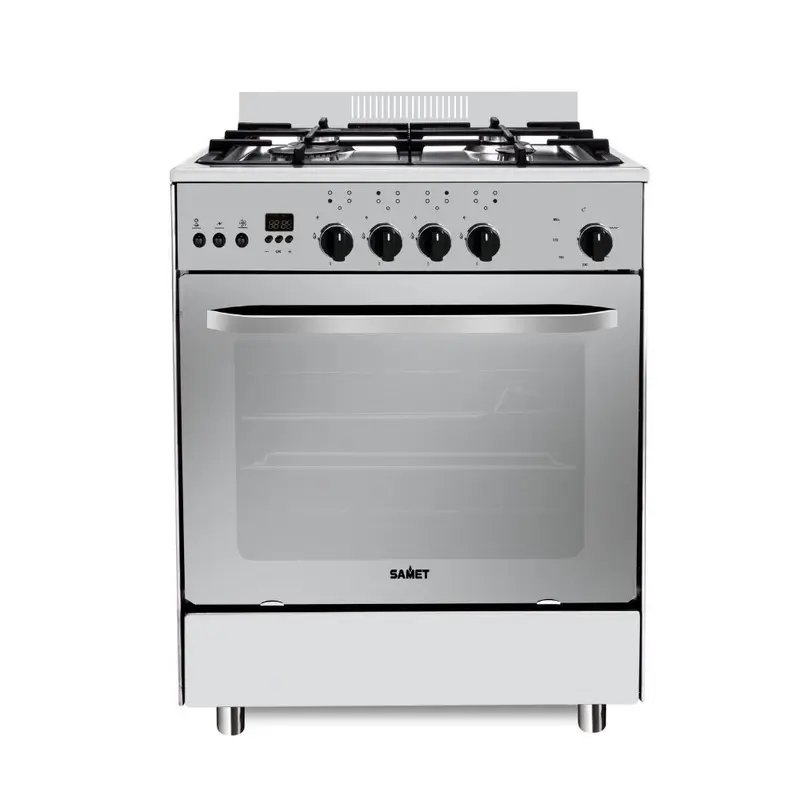 Cucina Stromboli 60x60 cm. con forno a gas e grill elettrico inox classe A Samet