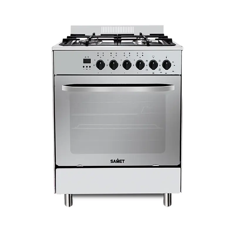 Cucina Stromboli 60x60 cm. con forno multifunzione e grill elettrico colore inox classe A Samet