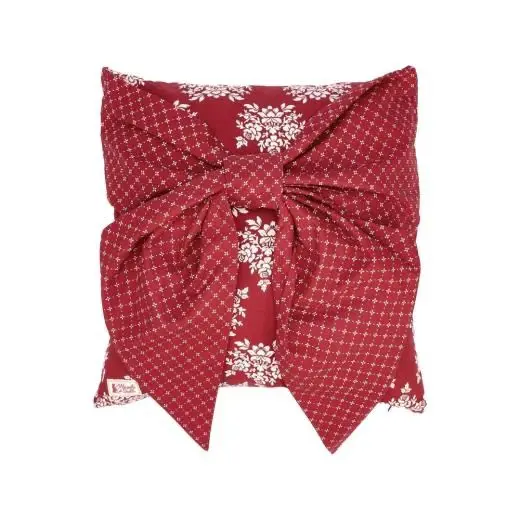Cuscino arredo "Come nelle favole"- Cuscino decorativo Natalizio con fiocco