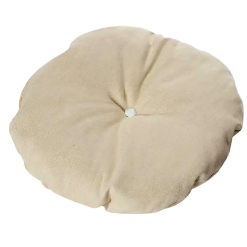 Cuscino rotondo ecrù Ø44
