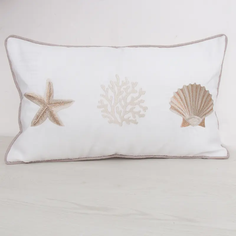 Cuscino Tragara 30x50cm - Cuscino arredo 30x50cm ricamato sfoderabile