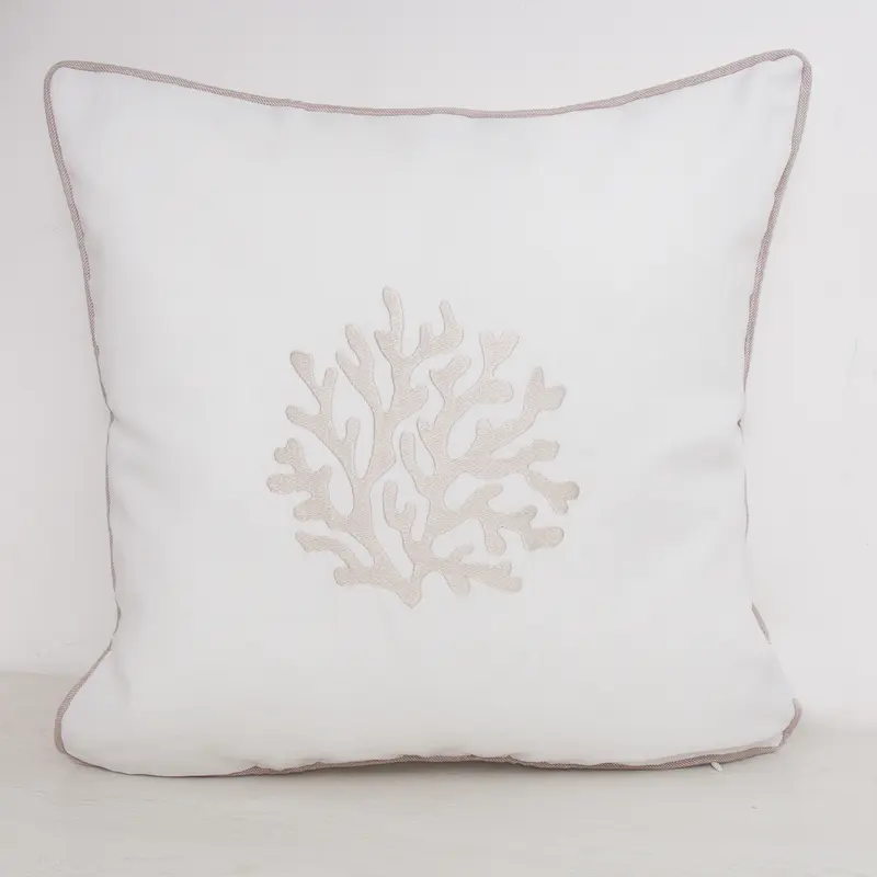 Cuscino Tragara 45x45cm - Cuscino arredo 45x45cm ricamato sfoderabile