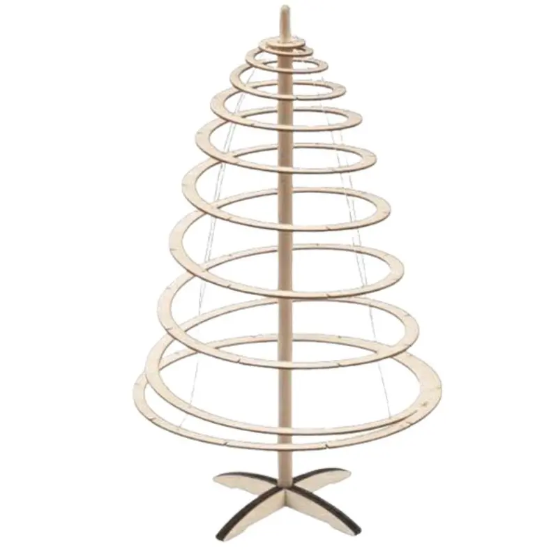 Decorazione Albero di Natale in legno Ø25H42