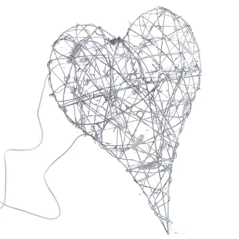 Decorazione cuore con luci 32X38