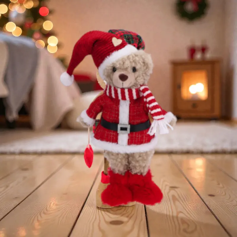 Decorazione Natale in Tessuto Modello Orso
