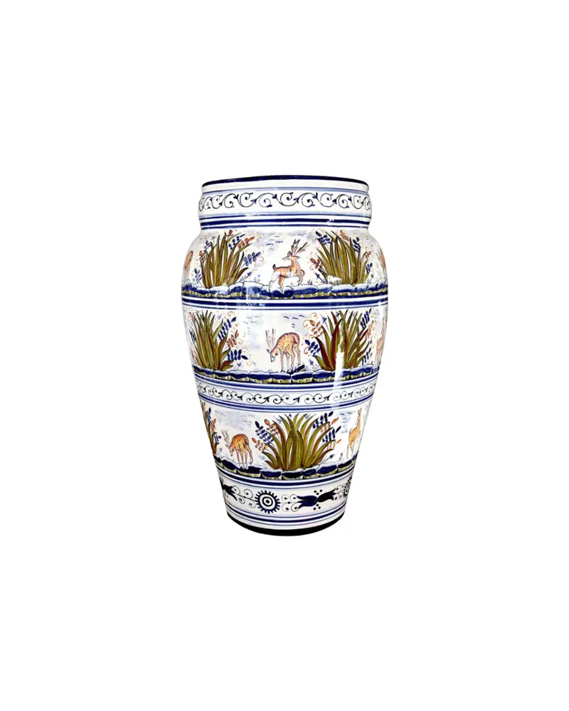 Deer Decoration Ceramic Umbrella Stand