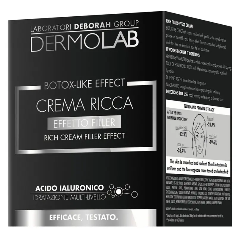 DERMOLAB BOTOX-LIKE EFFECT CREMA RICCA EFFETTO FILLER 50ML ACIDO IALURONICO