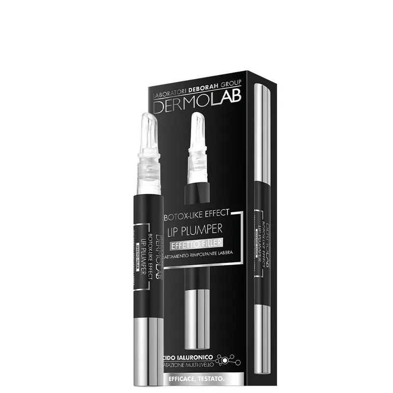 DERMOLAB BOTOX-LIKE EFFECT LIP PLUMPER EFFETTO FILLER TRATTAMENTO RIMPOLPANTE LABBRA