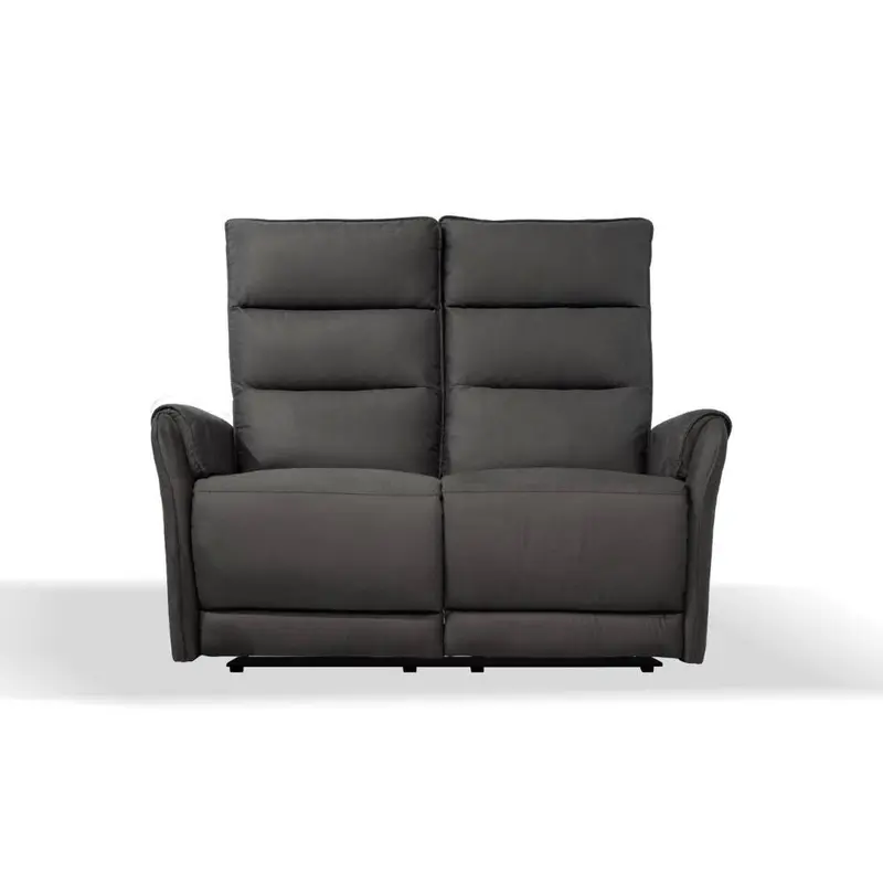 Divano 2 posti Thun 2 recliner elettrici effetto nabuk grigio D120