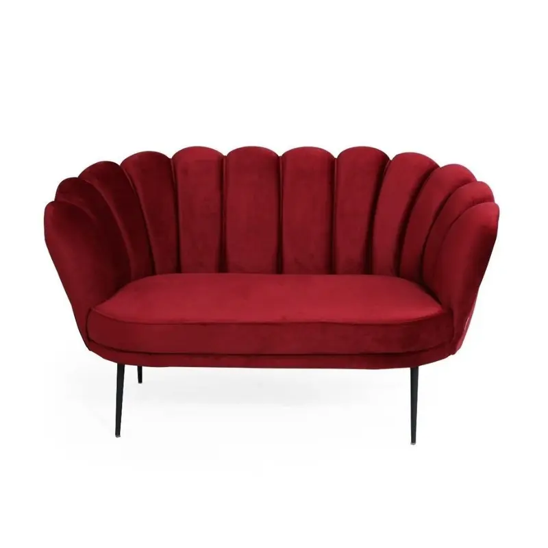 Divano Orel in velluto rosso Riviera 10