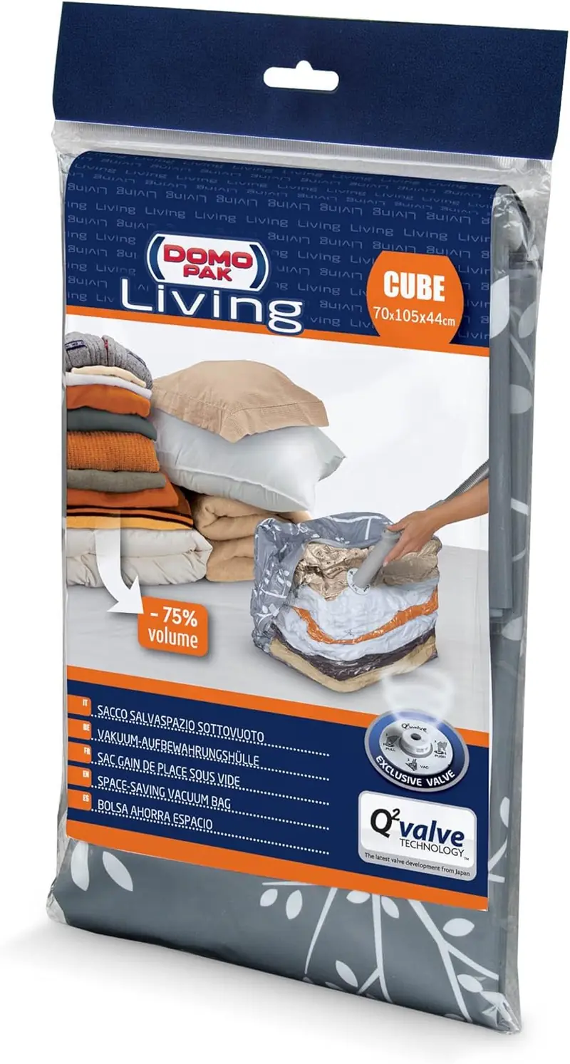 DOMOPAK LIVING SACCO SALVASPAZIO SOTTOVUOTO CUBE CM.70X105X44 1PZ