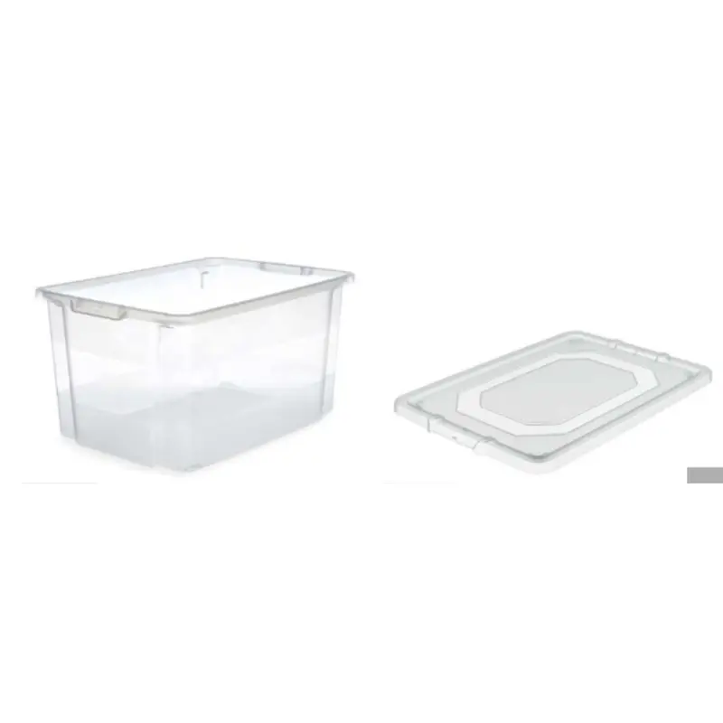DOMOPAK LIVING TURNA BOX SOVRAPPONIBILE 45L MISURA CM.55,5X38,5X28 CON COPERCHIO