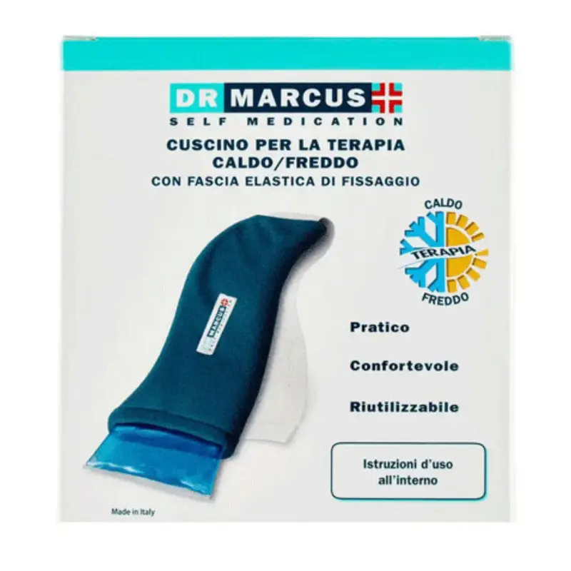 DR MARCUS CUSCINO PER LA TERAPIA CALDO/FREDDO CON FASCIA ELASTICA DI FISSAGGIO