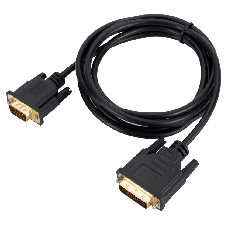 DVI to VGA Adapter Cable Computer Graphics Card Monitor Cable, Length
