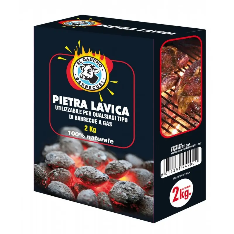 EL GAUCHO PIETRA LAVICA PER BARBECUE 2KG