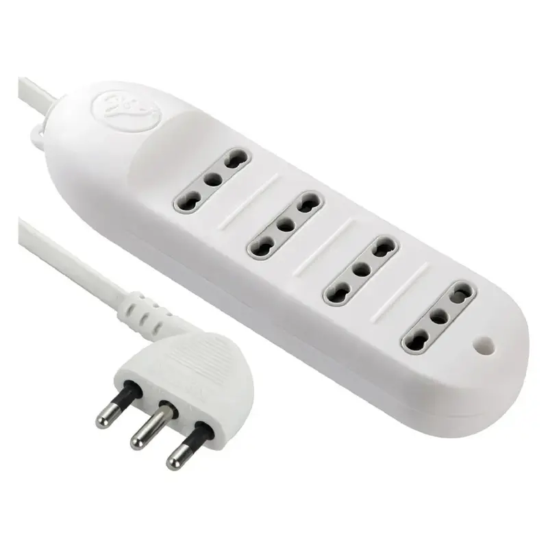 ELECTRALINE MULTIPRESA SEMPLICE 6 POSTI BIPASSO 16A CON CAVO 1,5MT