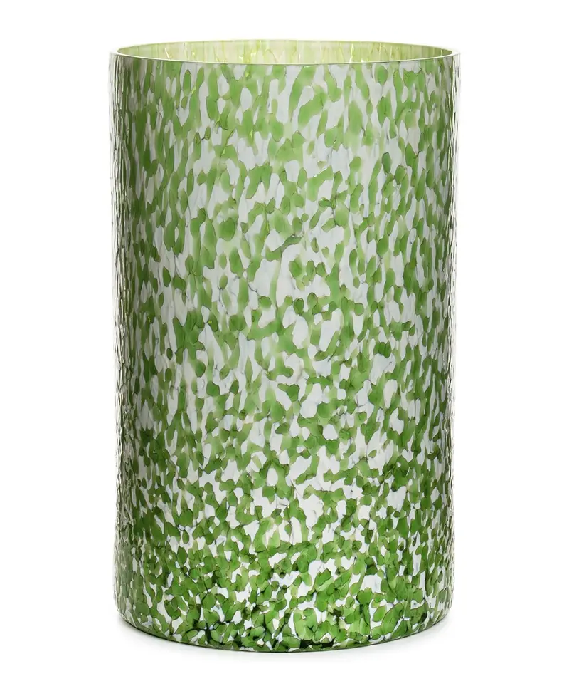 EMERALD & IVORY EXTRA-TALL VASE
