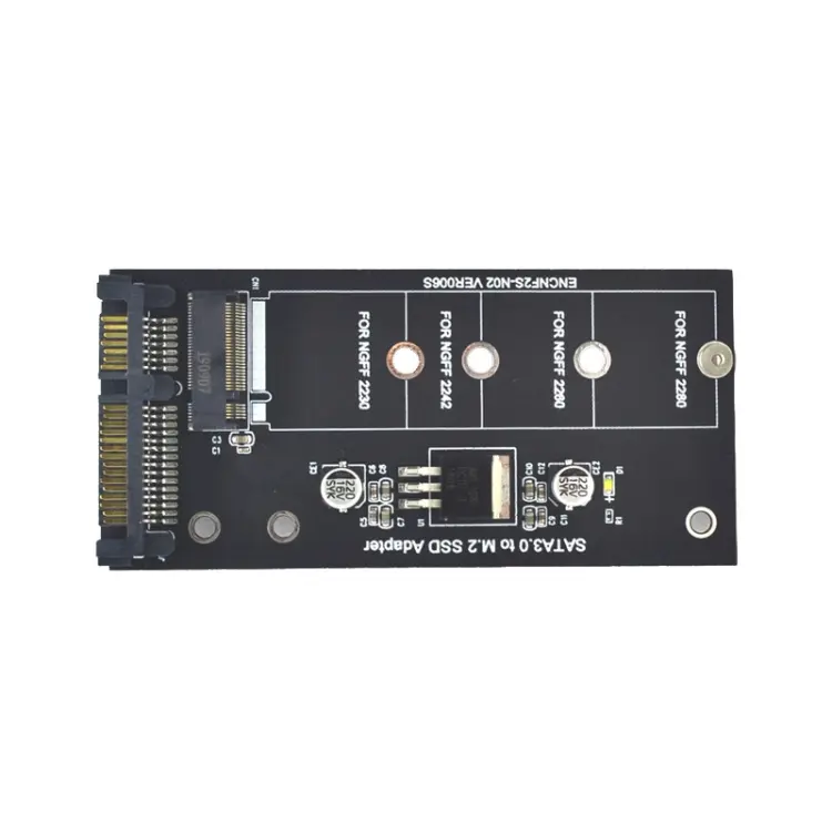 ENCNF2S-N01 NGFF To SATA3 Transfer Card M.2 KEY B-M SSD To 6Gbps Interface Conversion Adapter Without Baffle