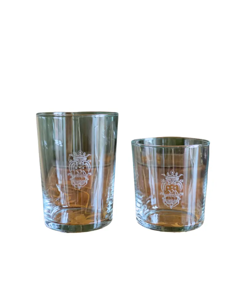 Engraved water & wine glass set