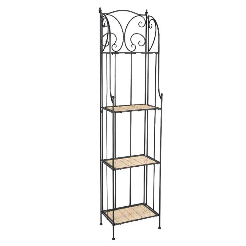 Etagere in ferro e vimini 38X25H162