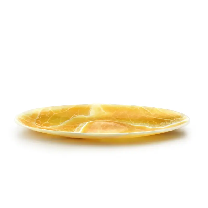 Extra large luxurious bowl in orange onyx