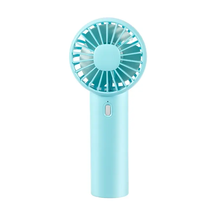 F10 3 Wind Speed Rechargeable Summer Cooling Fan Mini Handheld Fan Cooler(Blue)