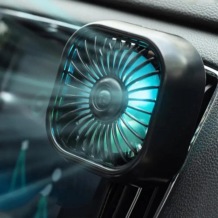 F11 Car USB Colorful Gradient Light Cooling Fan Automotive Interior, Color