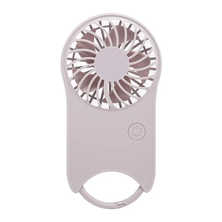 F12 3 Wind Speed Outdoor Summer Cooling Fan Hanging Buckle Mini Handheld Fan(Pink)