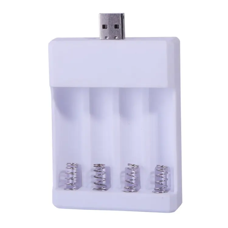 Fast USB 4 Slot Battery Charger AA/AAA Rechargeable Battery Universal Four Slot Charging Box, Model
