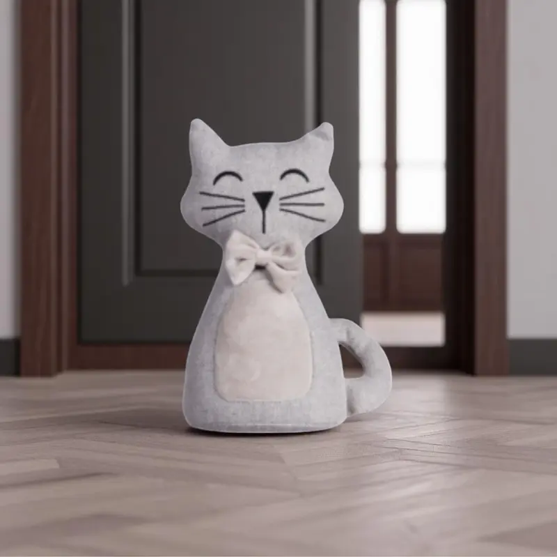 Fermaporta in tessuto modello gatto – 2 modelli e 2 colori assortiti