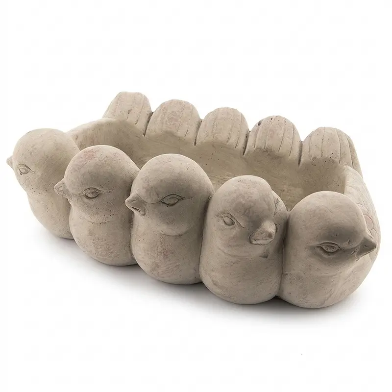 Fioriera ceramica Uccelli 31x19x11 cm