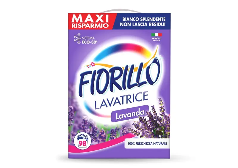 FIORILLO POLVERE LAVATRICE 98 MISURINI 6KG LAVANDA
