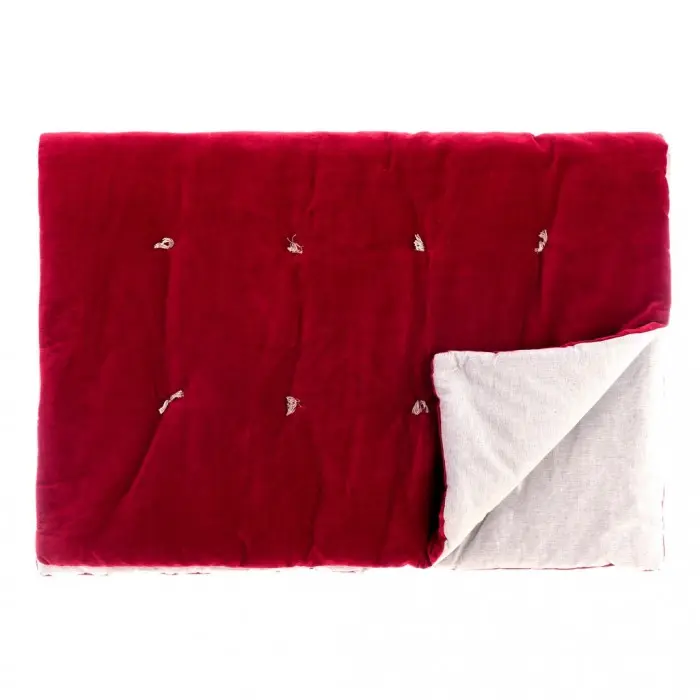 Fondo letto Blanc Mariclò - Velluto rosso