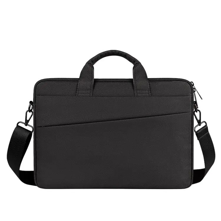 For 13.3 inch ST01S Waterproof Oxford Laptop Diagonal Shoulder Handbag(Black)