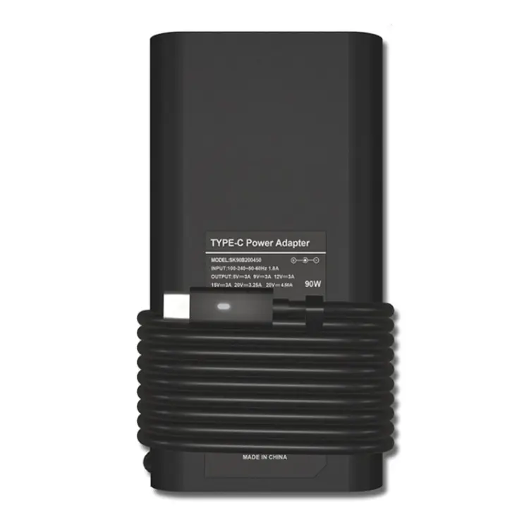 For Dell 7370 9250 9360 9365 9560 90W Charger TYPE-C USB Thunderbolt 3 Power Adapter(US Plug)
