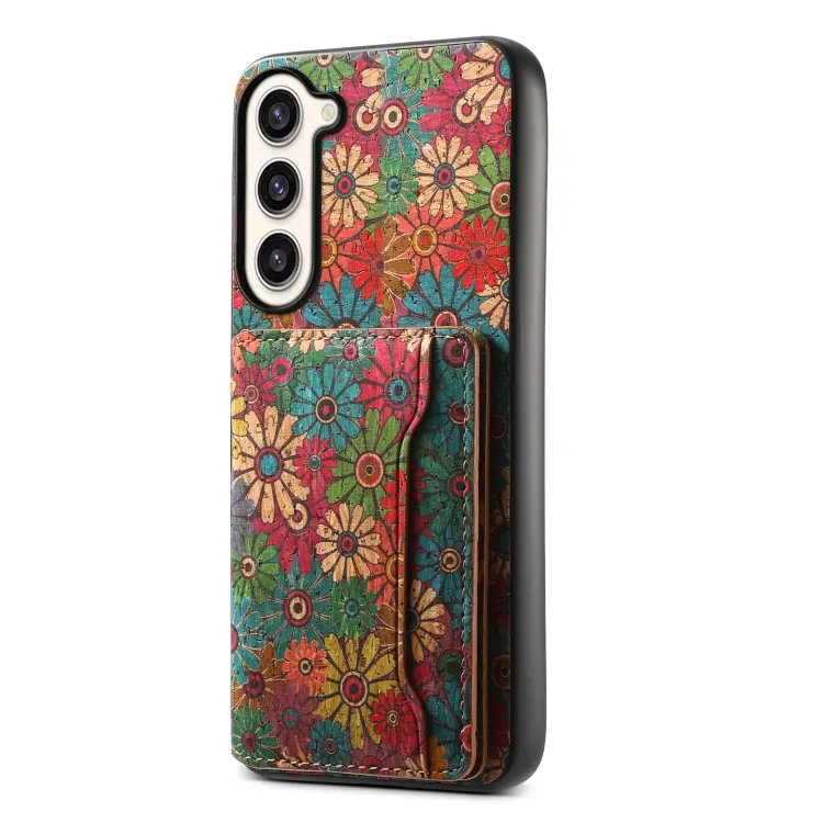 For Samsung Galaxy S23+ 5G Card Slot Holder Phone Case(Spring Green)