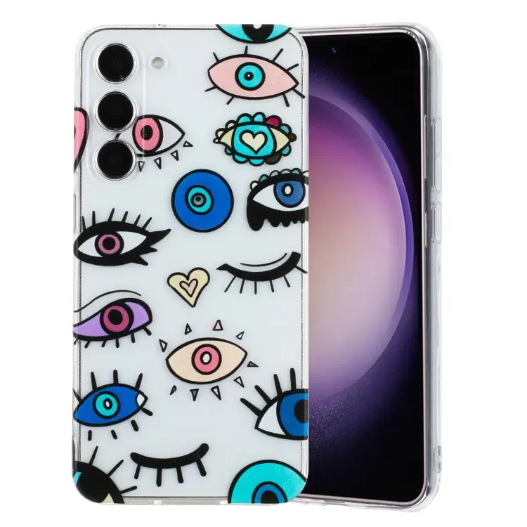 For Samsung Galaxy S23+ 5G Colorful Painting Pattern TPU Phone Case(Eye Monster)