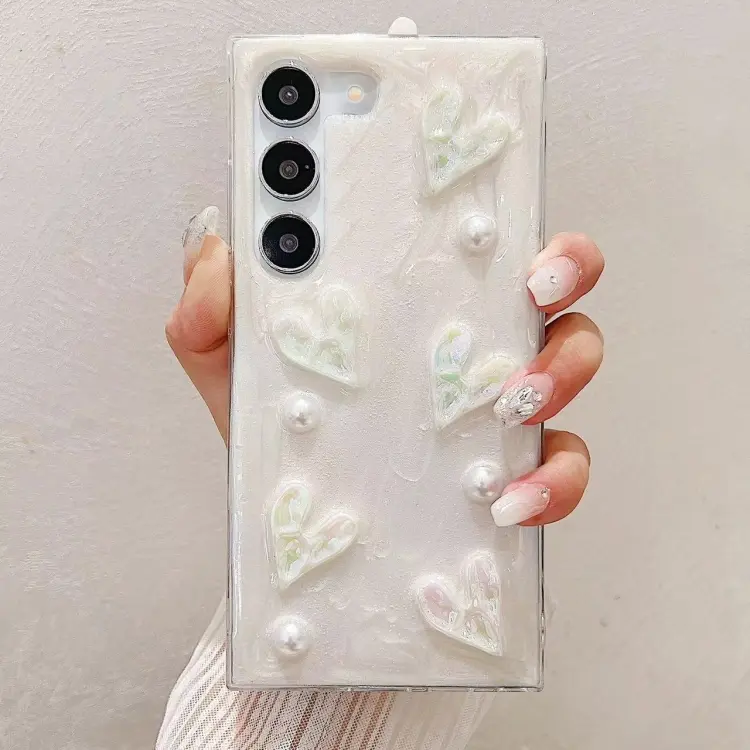 For Samsung Galaxy S23+ 5G Cream Gum Decoden TPU Phone Case(Love)
