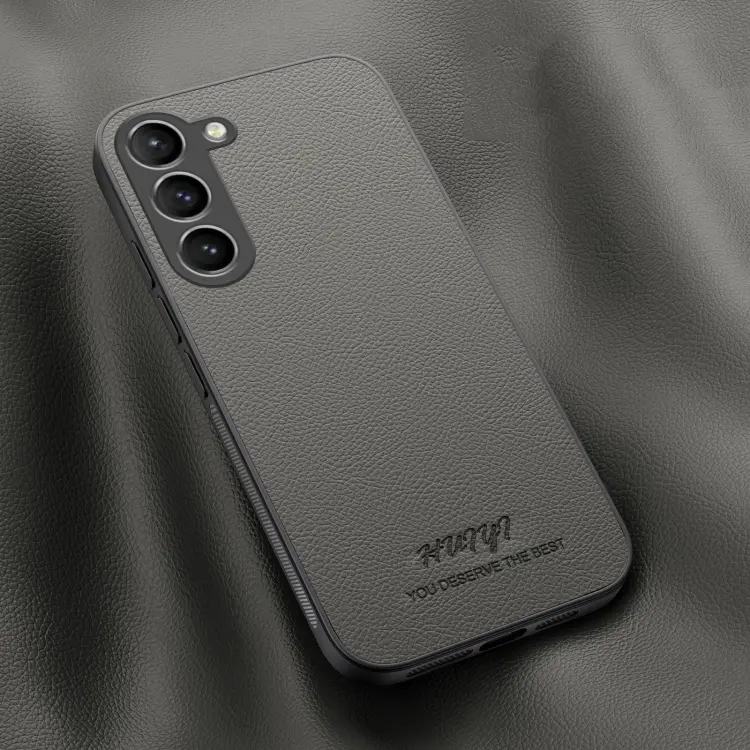For Samsung Galaxy S23+ 5G HUIYI Leather Magnetic Phone Case(Grey)